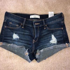 Dark wash jean shorts :)